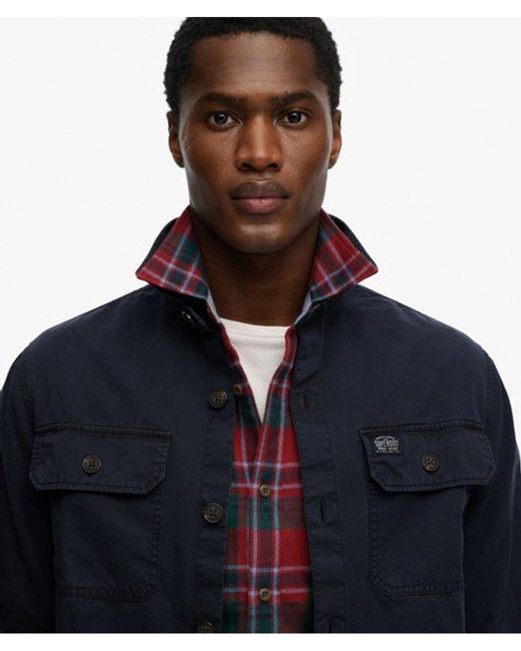 Superdry Blue & Co Two Pocket Overshirt for men