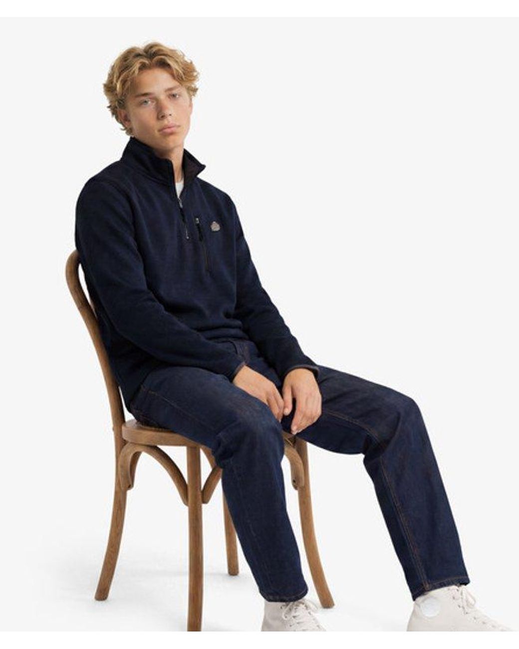 Superdry Blue & Co Storm Fleece Half Zip Jumper for men