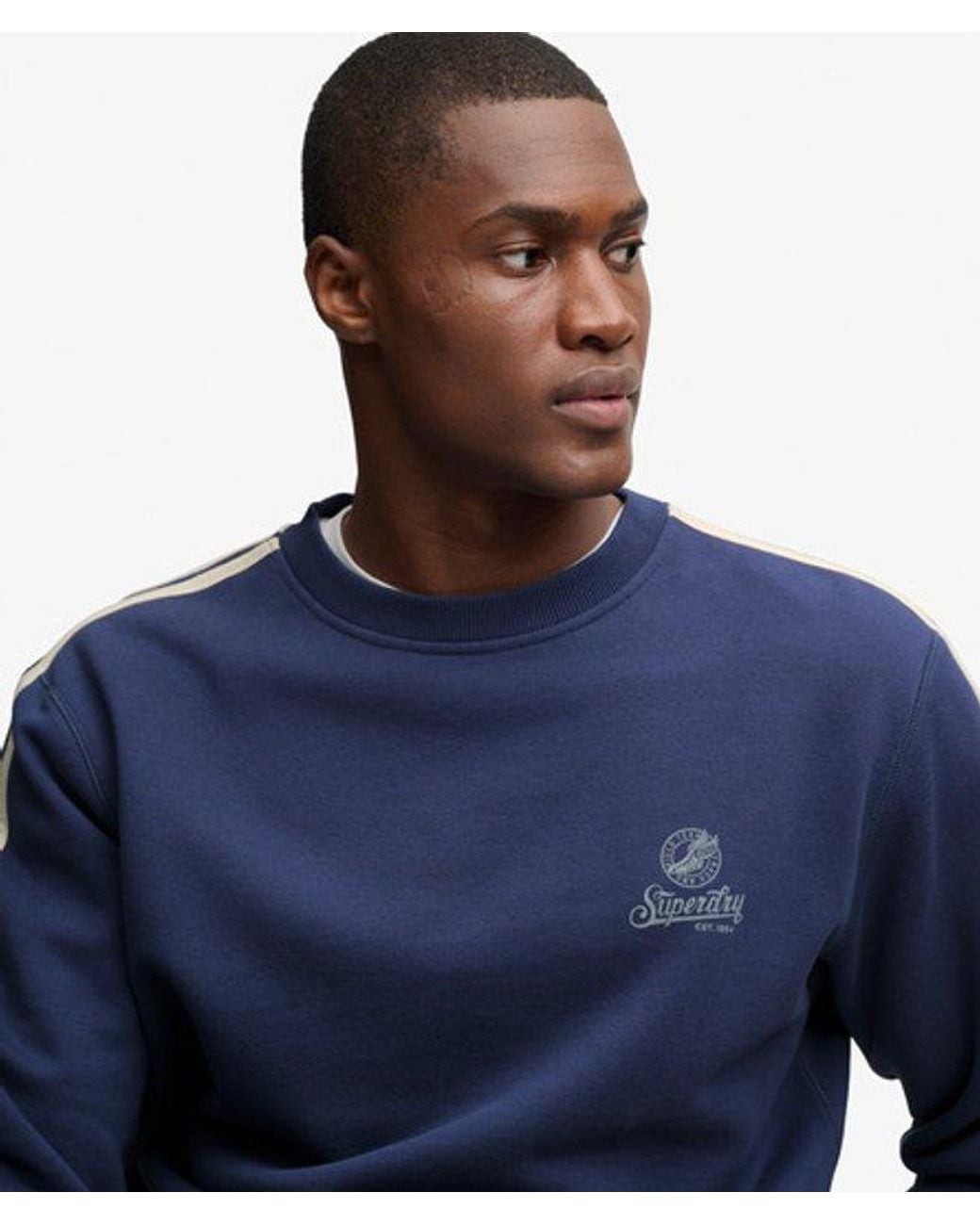 Superdry Blue & Co Athletic Club Graphic Sweatshirt for men