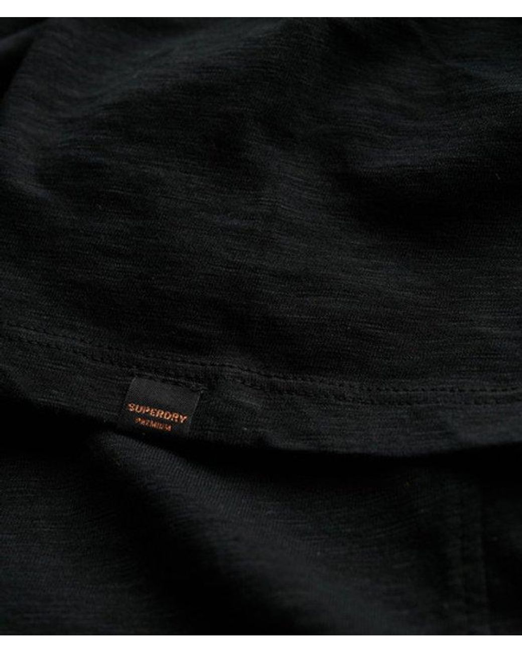 Superdry Black & Co Slub Midi Wrap Dress