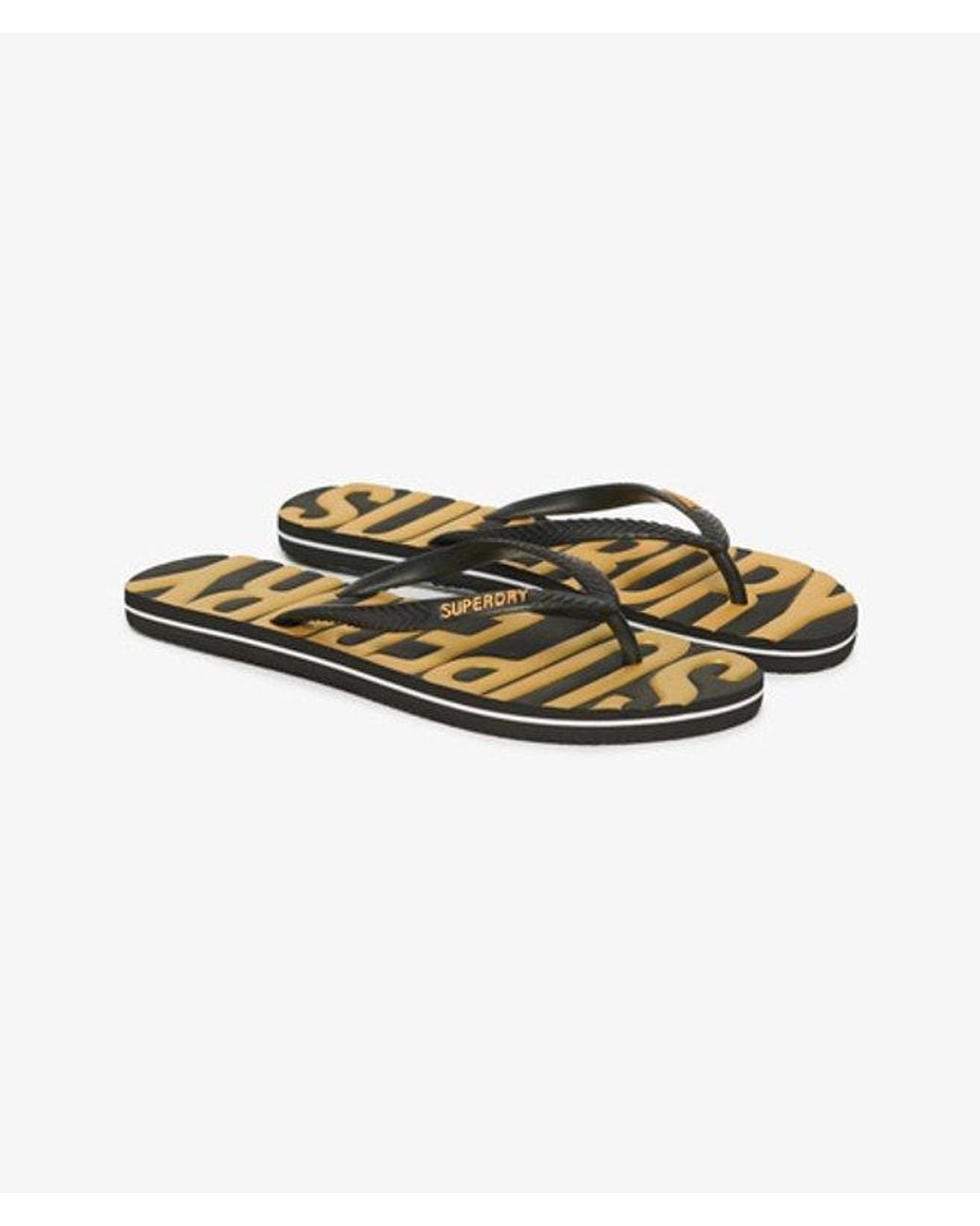 Superdry Black & Co Vintage Vegan Flip Flops