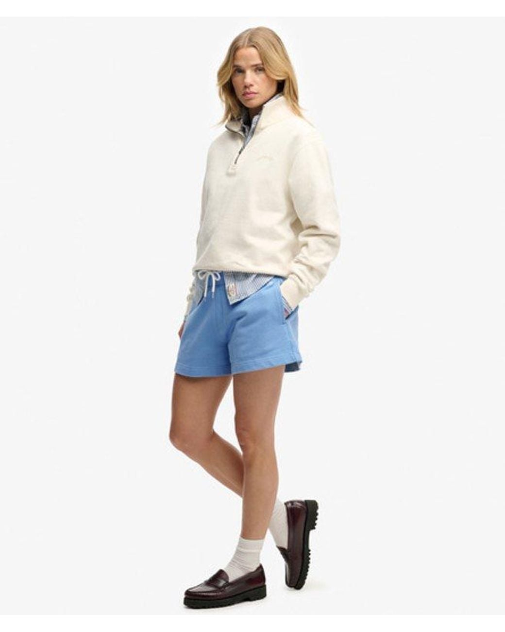 Superdry Studios Sweatshorts in het Blue