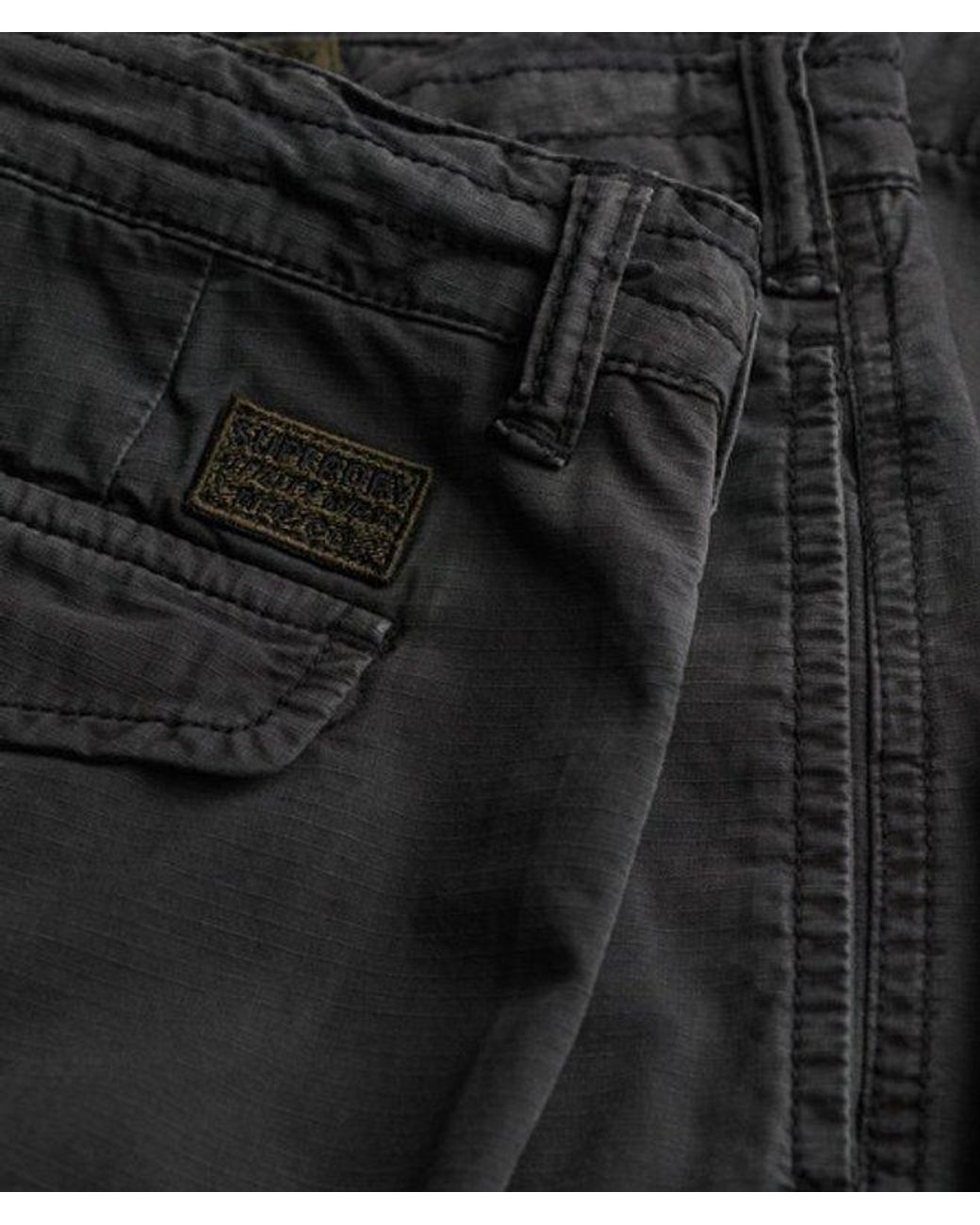 Superdry White Parachute Light Cargo Pants Size: 30/32 for men