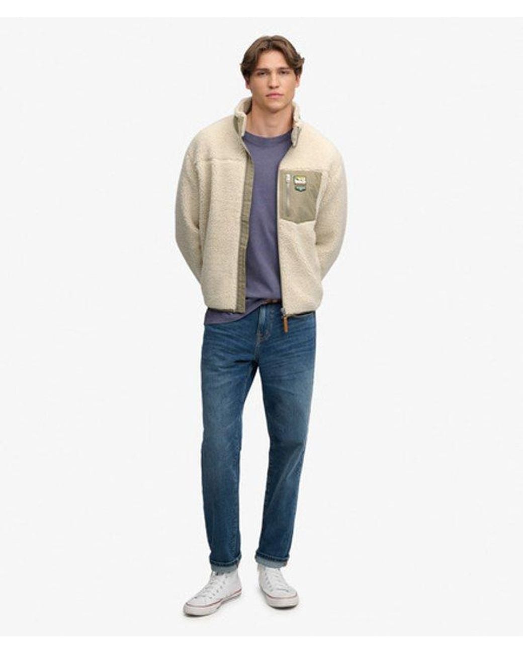 Superdry Natural & Co Mountain Full Zip Fleece for men