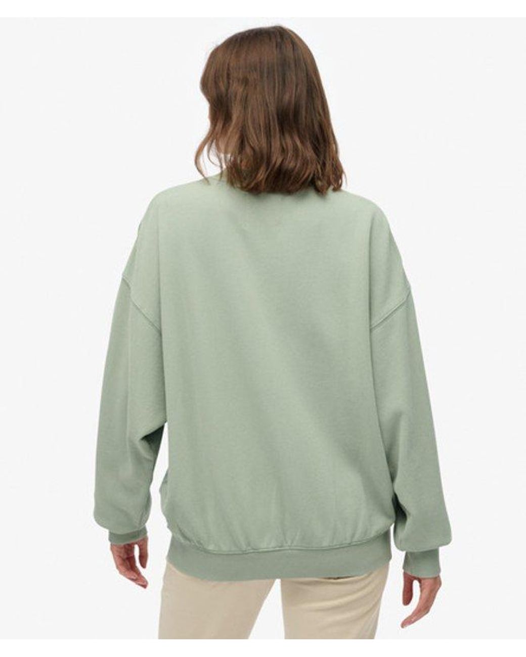 Superdry Green & Co Tokyo Narrative Oversized Sweatshirt