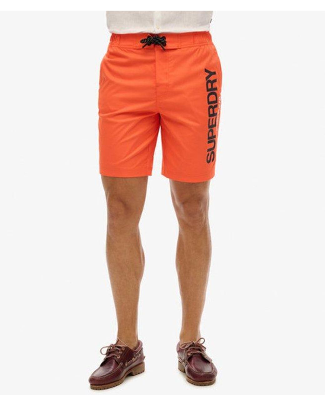 Superdry Red & Co Sportswear Recycled Board Shorts for men
