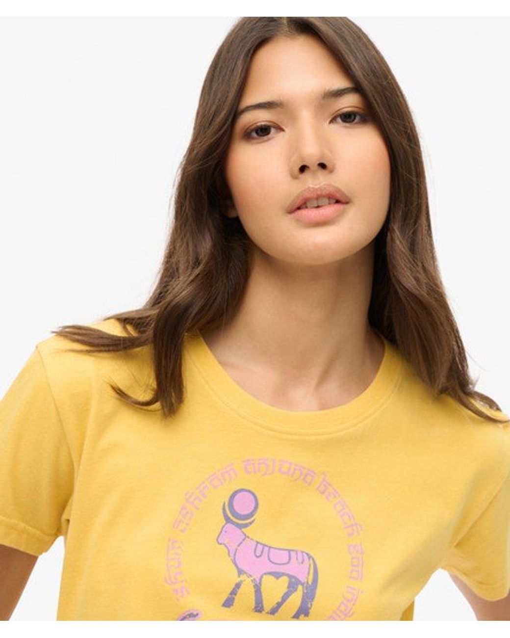 Superdry Blue & Co X Komodo Ashram Fitted T-shirt