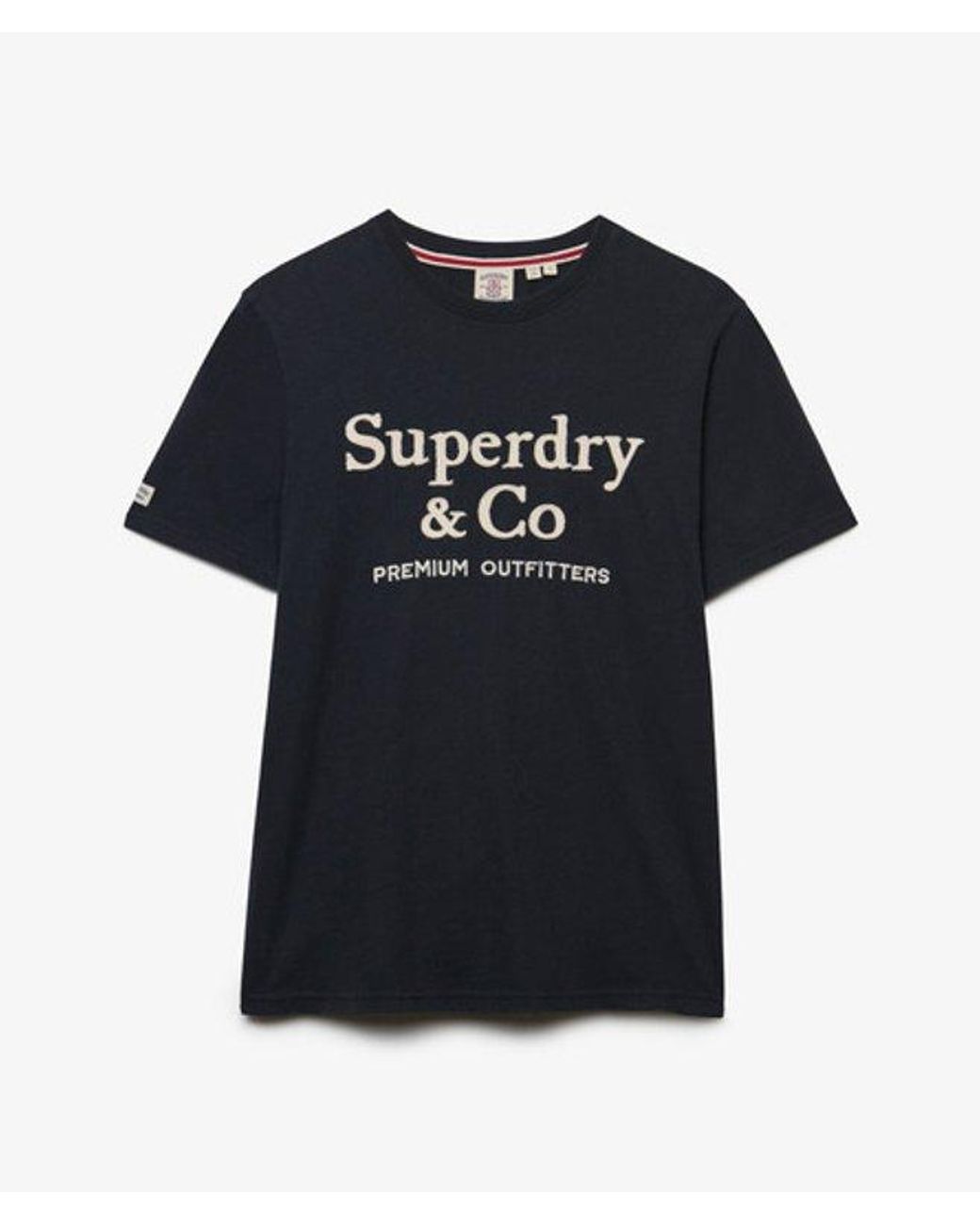 Superdry Black & Co Company Logo Relaxed T-shirt for men