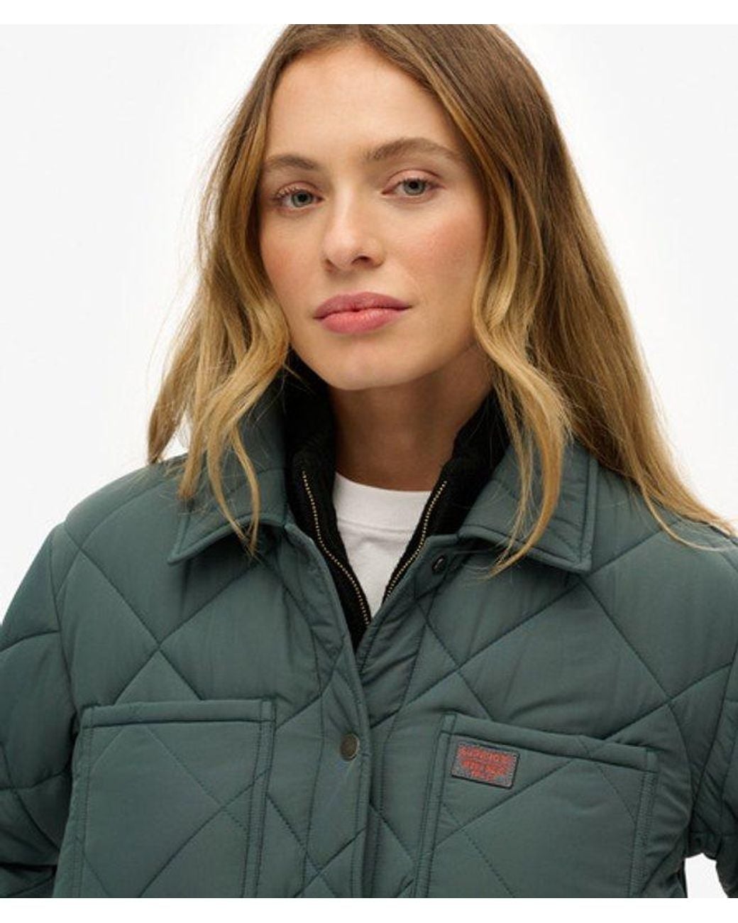 Superdry Green & Co Quilted Chore Liner Jacket