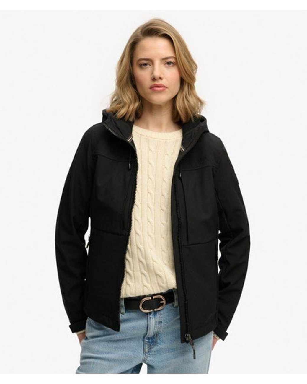 Superdry Black Hooded Classic Trekker Jacket