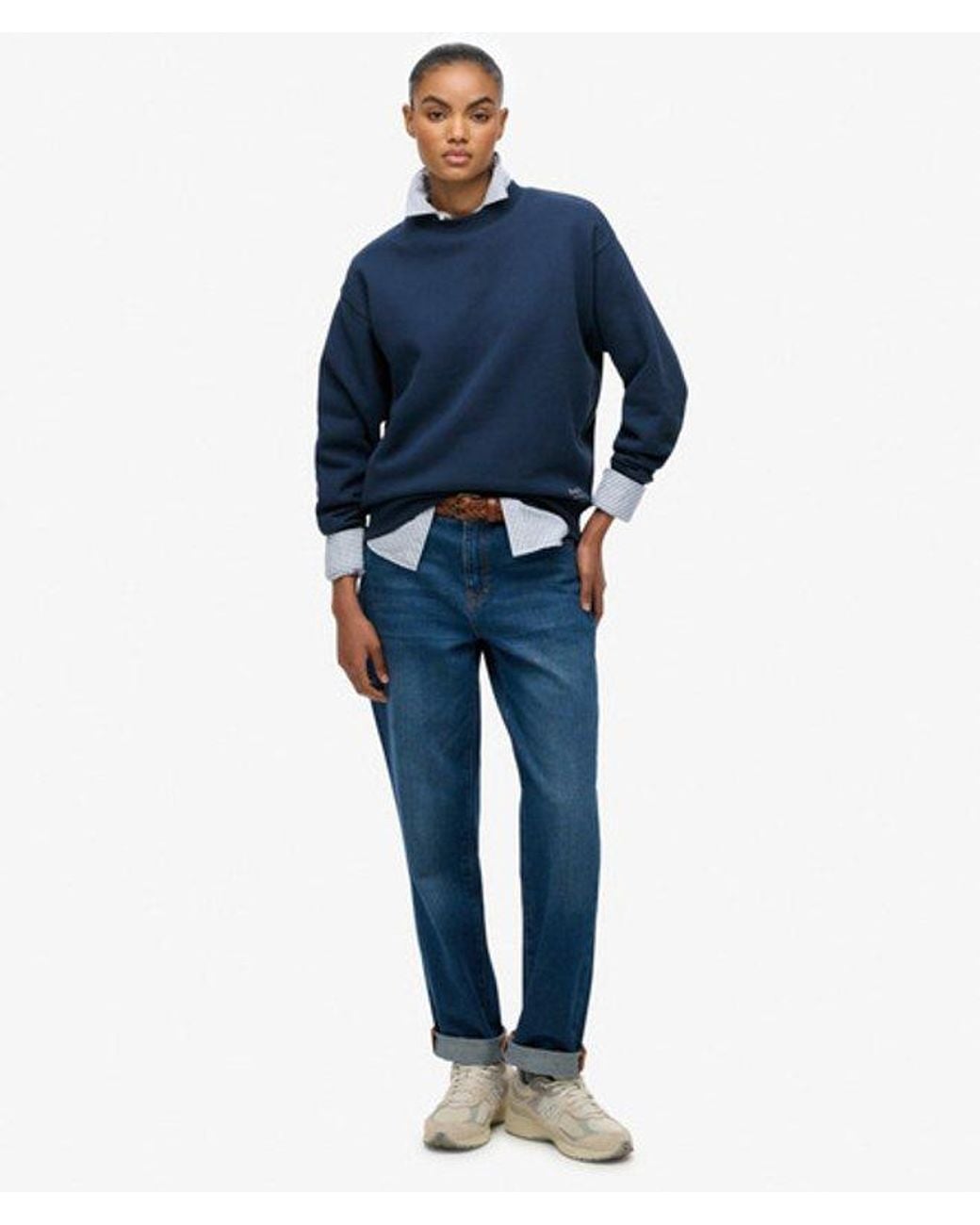 Superdry Essential Logo Sweatshirt in het Blue