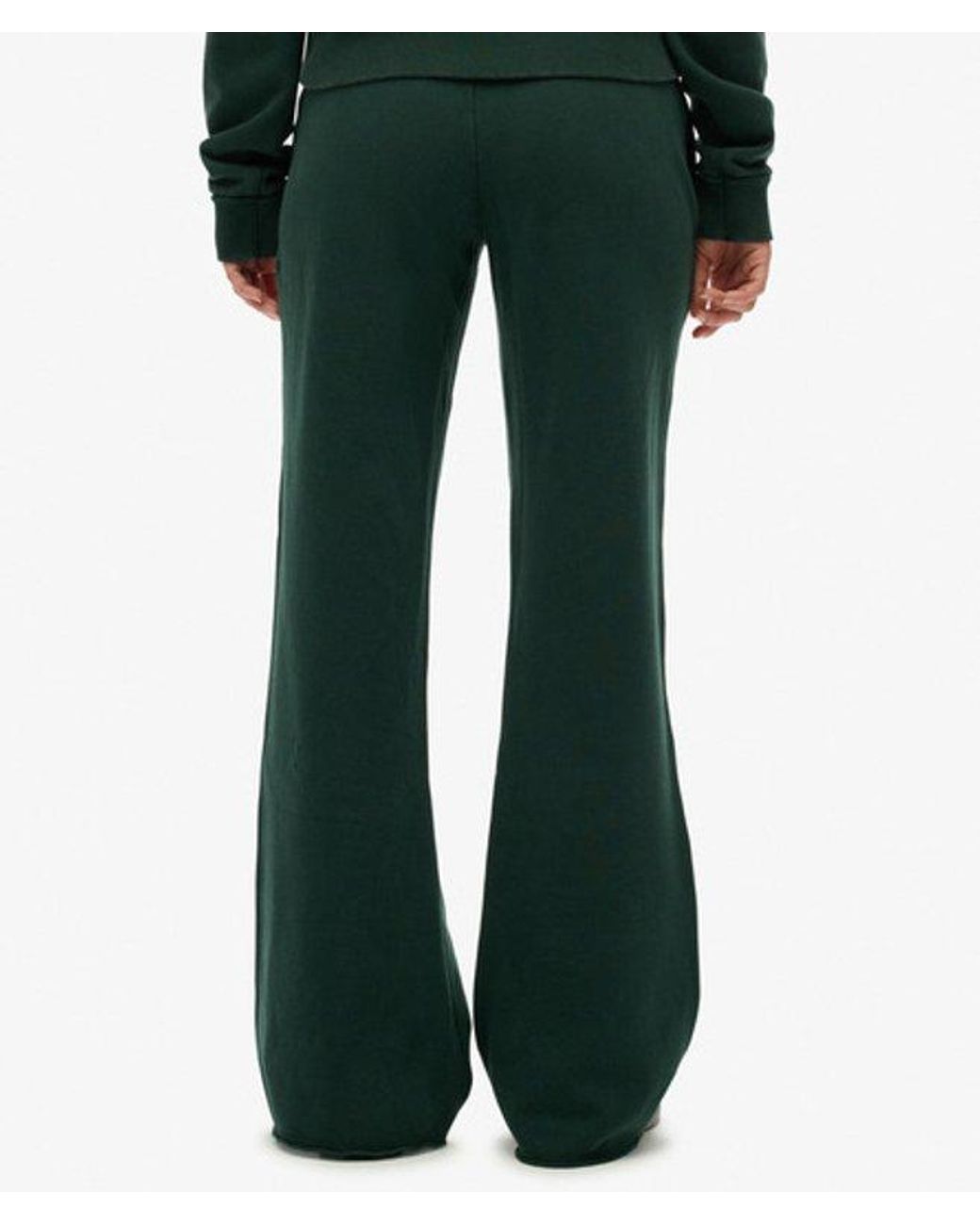 Superdry Green & Co Athletic Embroidered Flare joggers