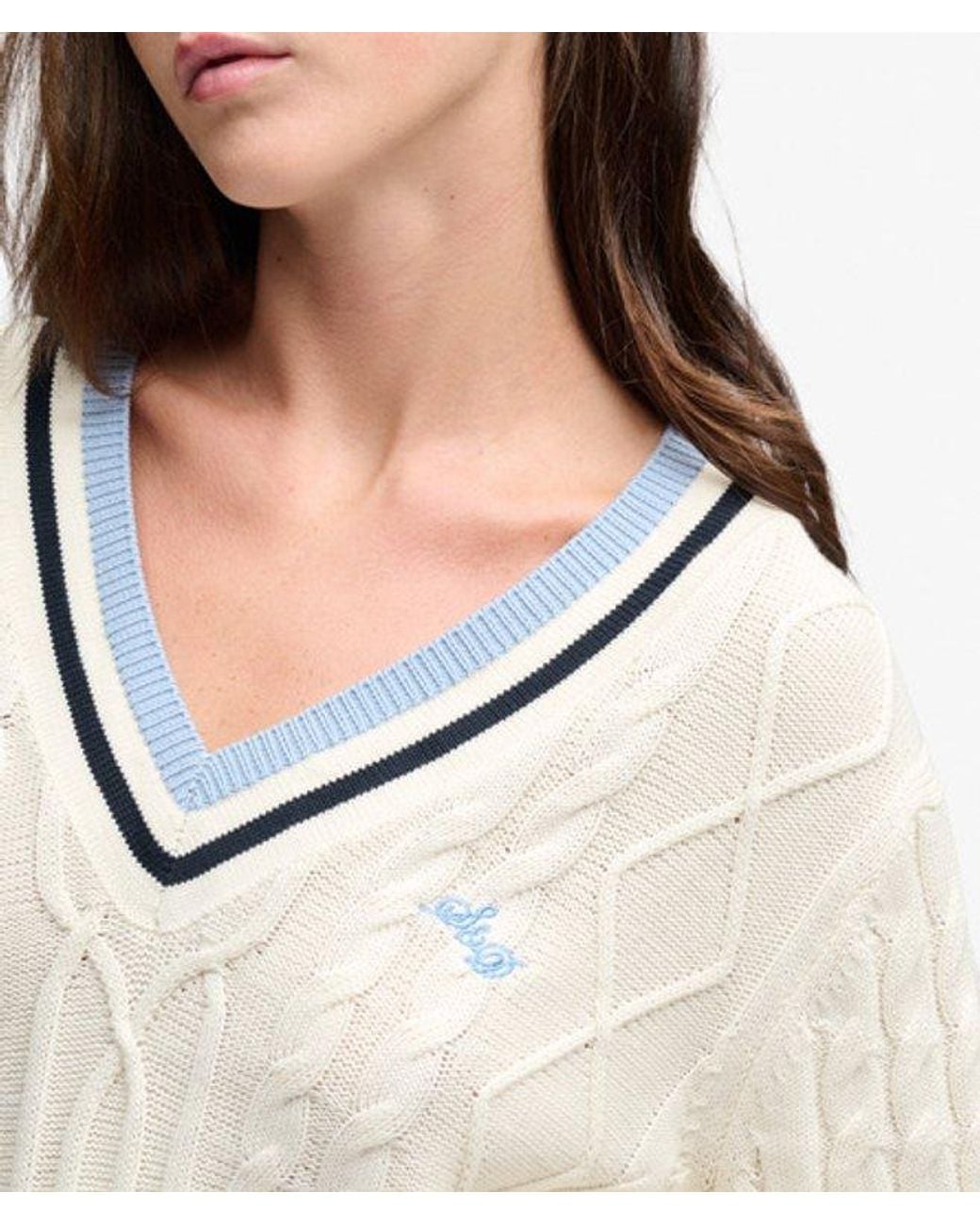 Superdry White & Co Lightweight Cricket Jumper