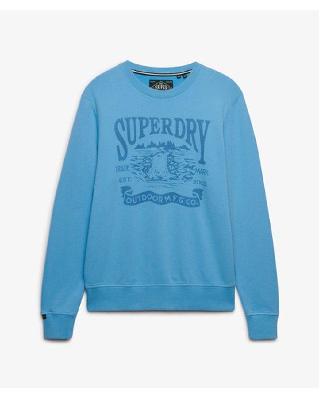 Superdry Blue & Co Retro Outdoor Relaxed Sweatshirt for men