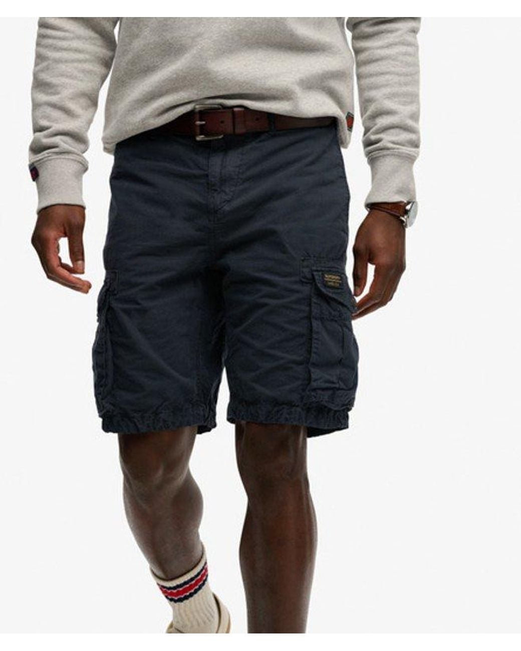 Superdry Blue & Co Parachute Light Shorts for men