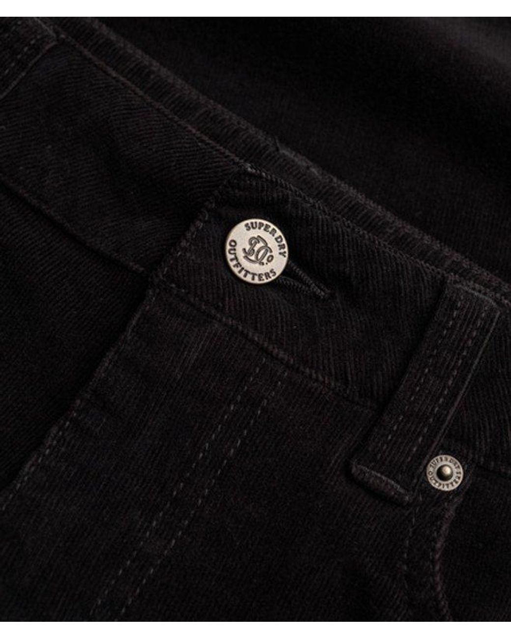 Superdry Red & Co Mid Rise baggy Corduroy Trousers
