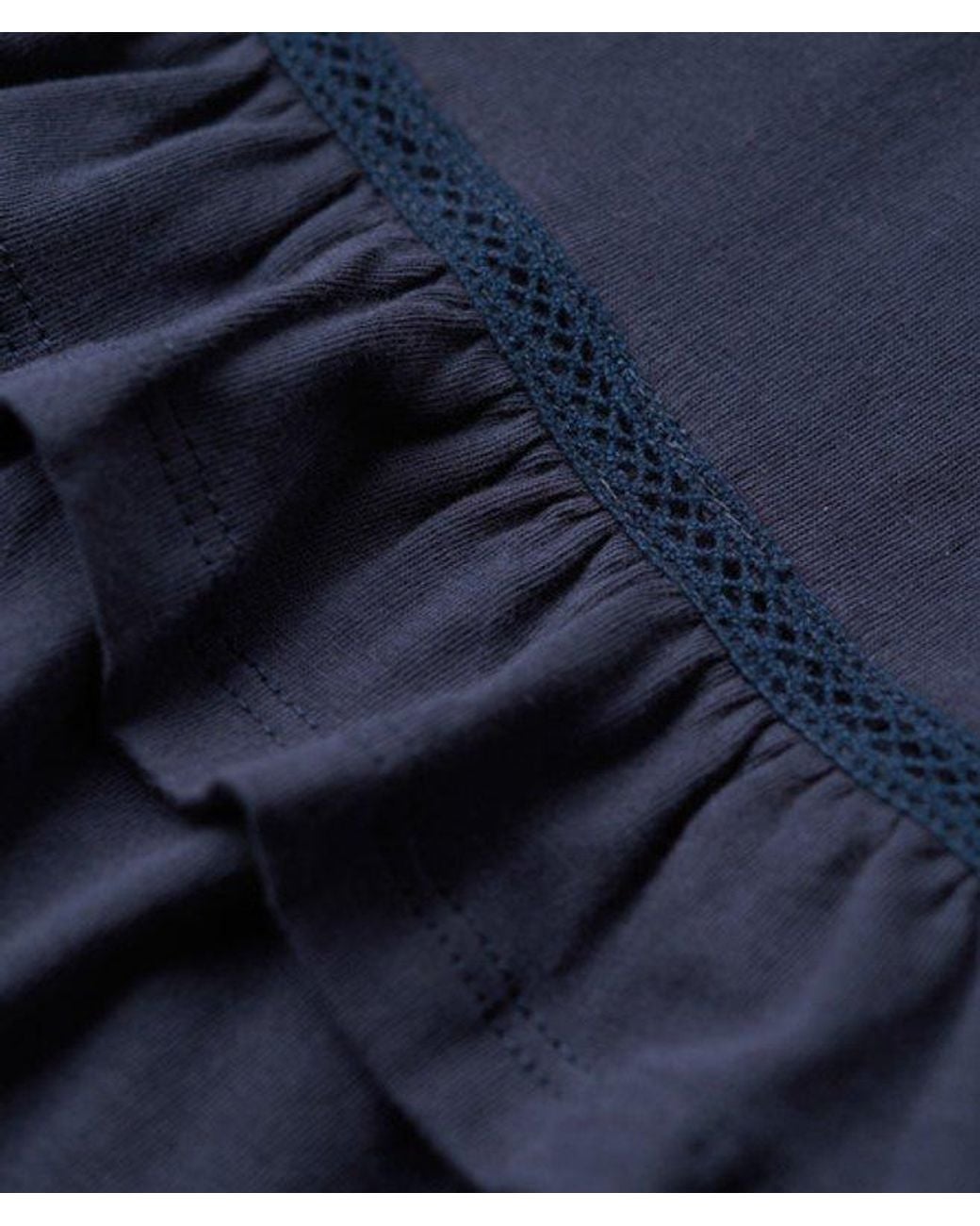 Superdry Blue & Co 50s Lace Bandeau Mini Dress