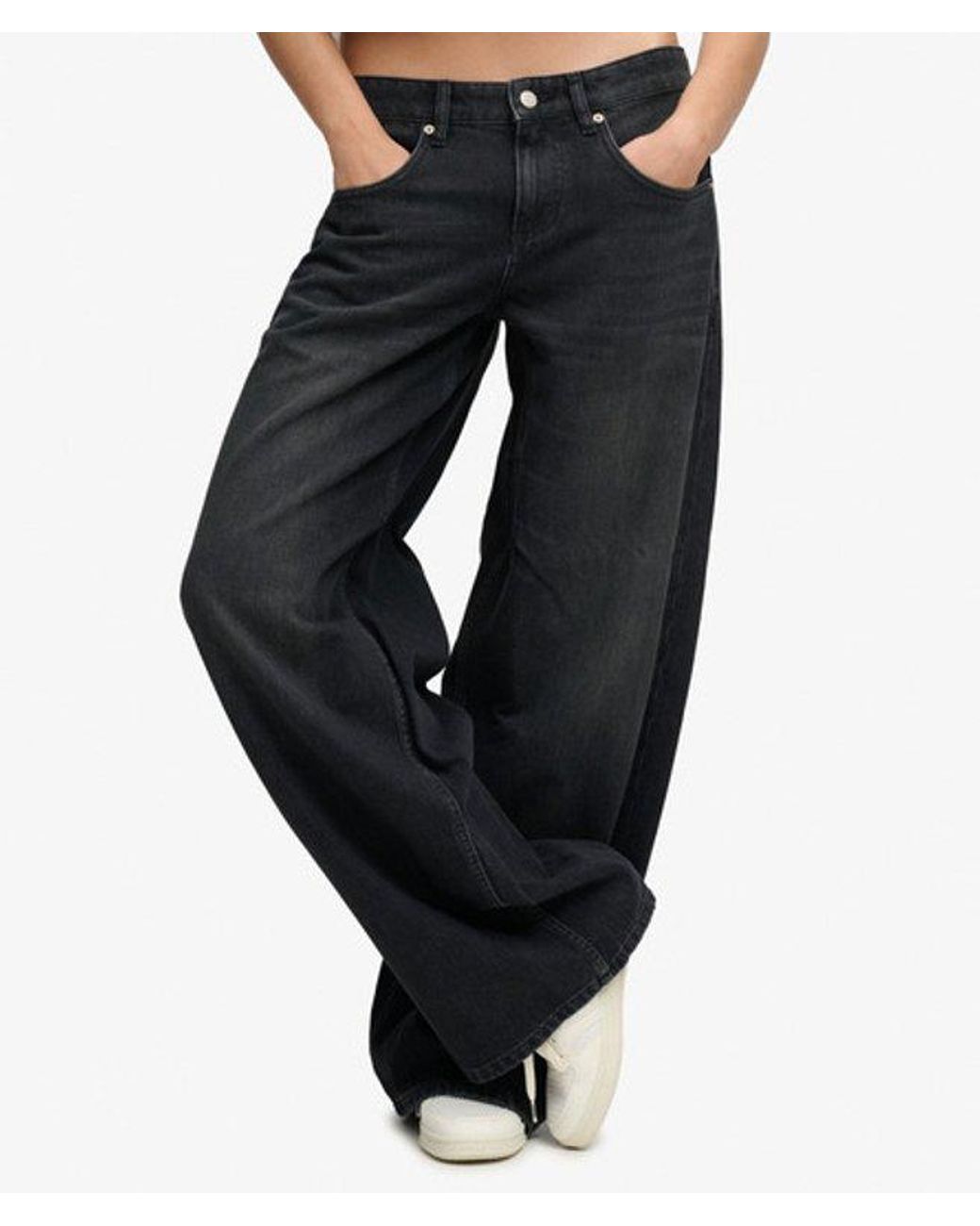 Superdry Blue & Co Mid Rise baggy Jeans