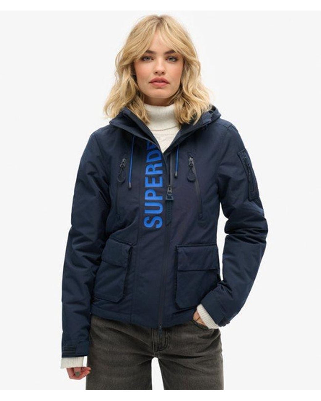 Superdry Blue & Co Hooded Ultimate Sd-windcheater Jacket