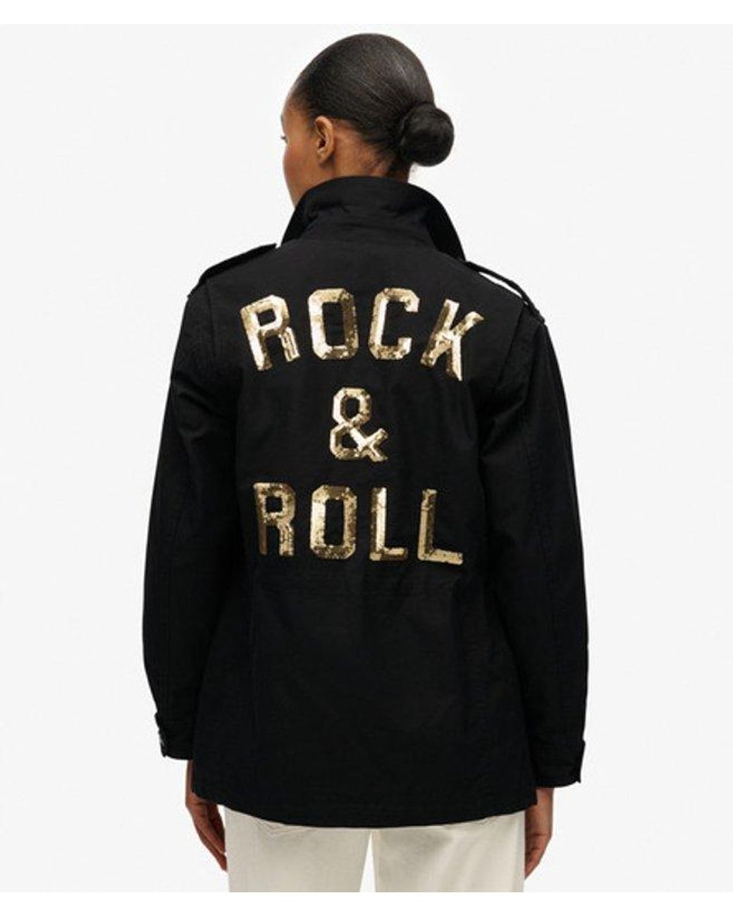 Superdry Black & Co Embellished Field Jacket