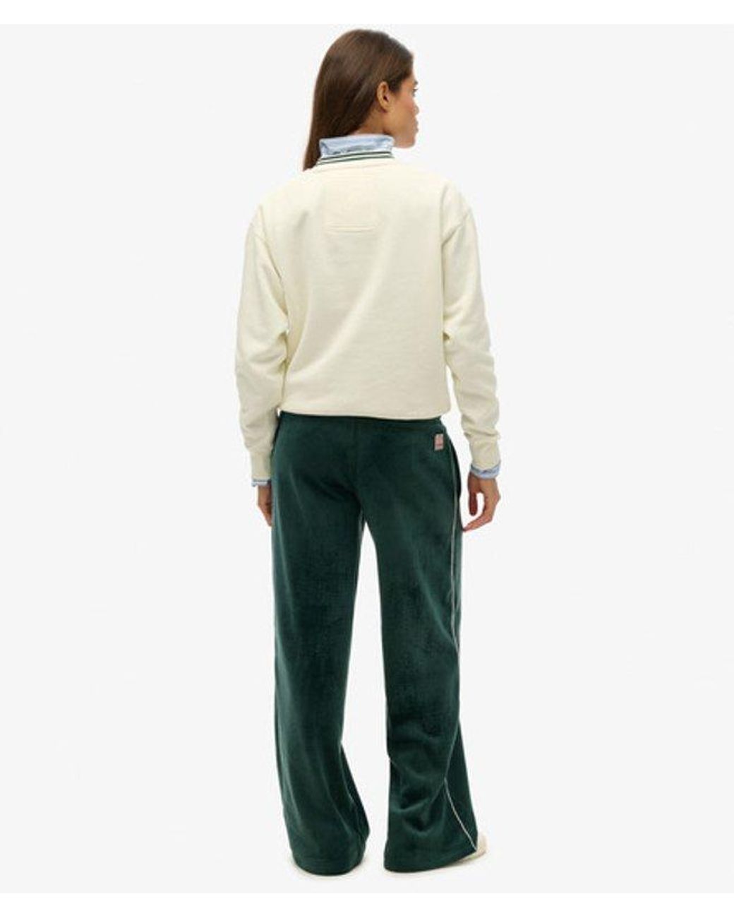 Superdry White & Co Country Club Velour joggers