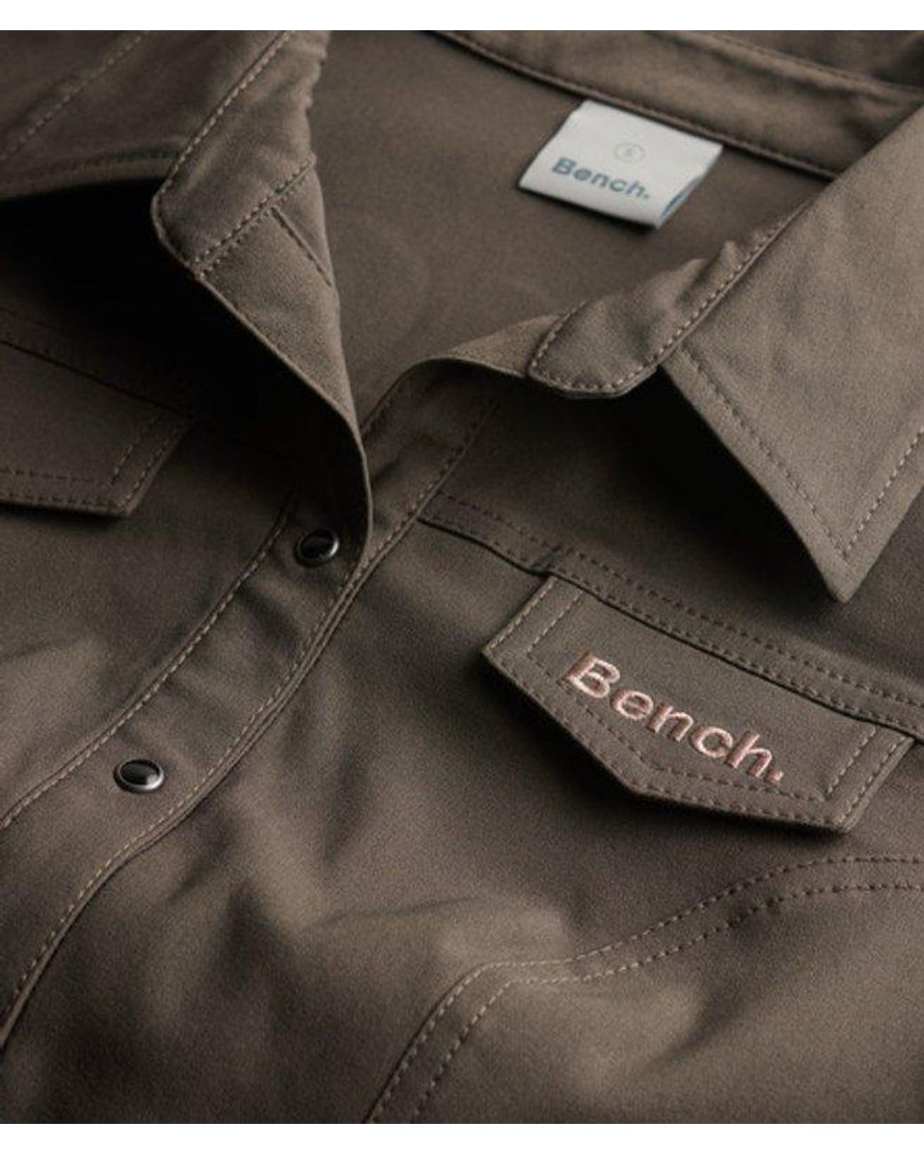 Superdry Green Bench X & Co Bench Fitted Stretch Short Sleeve Shirt