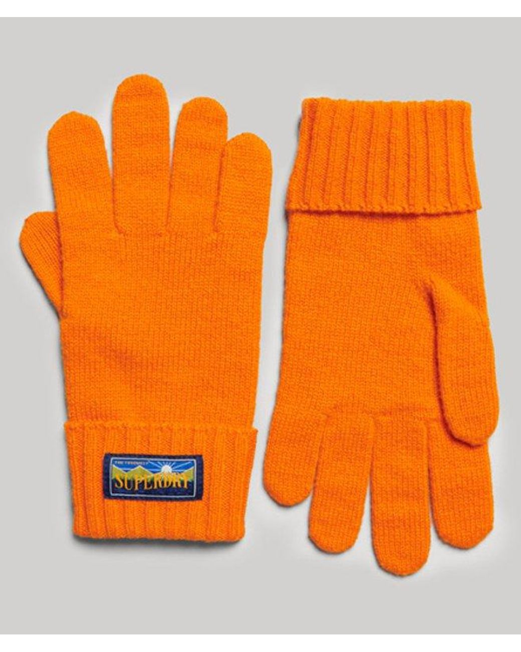 Superdry Orange & Co Wool Blend Radar Gloves