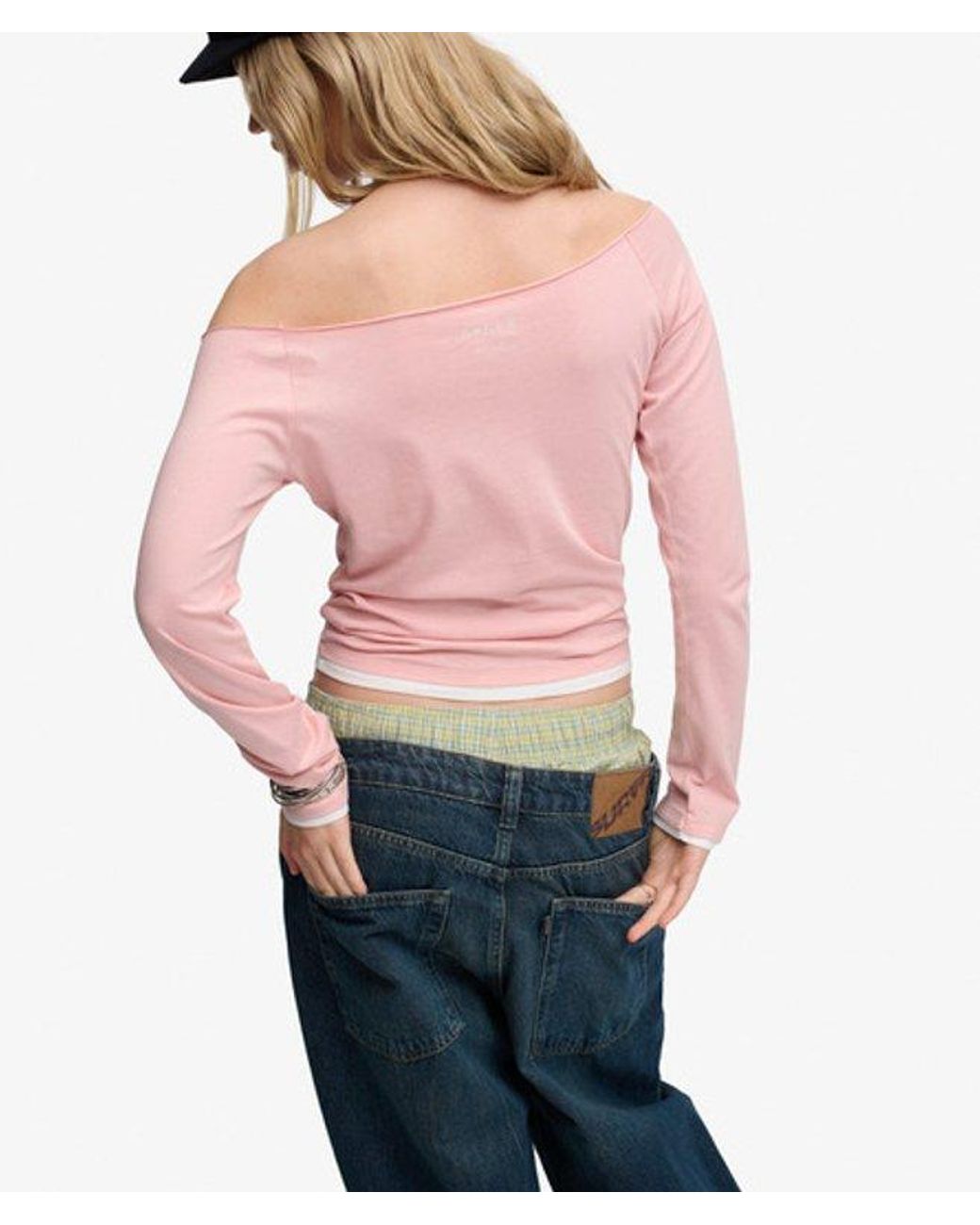 Superdry Red Bench X & Co Bench Fitted Long Sleeve Layer Top