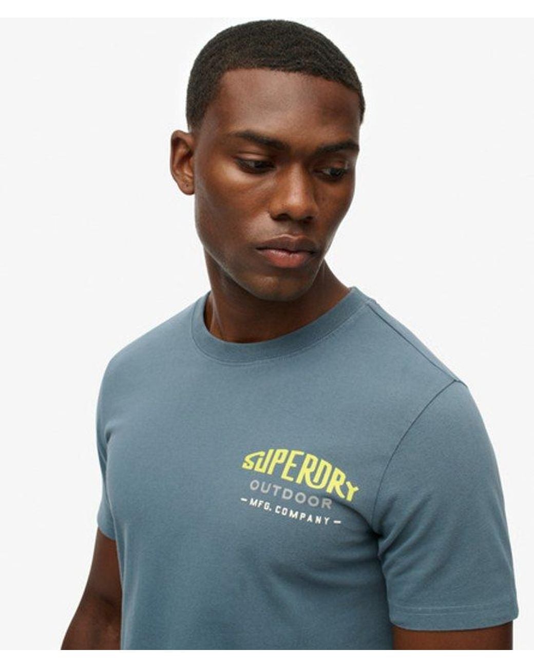 Superdry Blue & Co Mountain Relaxed T-shirt for men