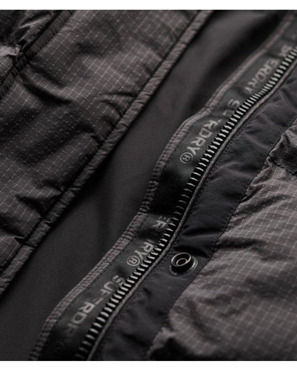 Superdry Blue & Co Rip-stop Long Puffer Coat