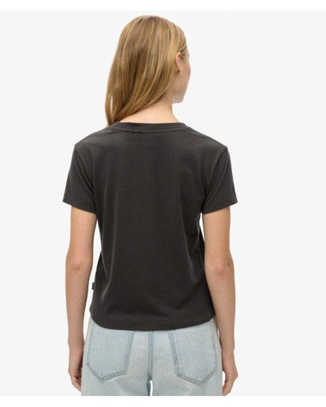 Superdry Brown & Co Essential Logo Fitted T-shirt