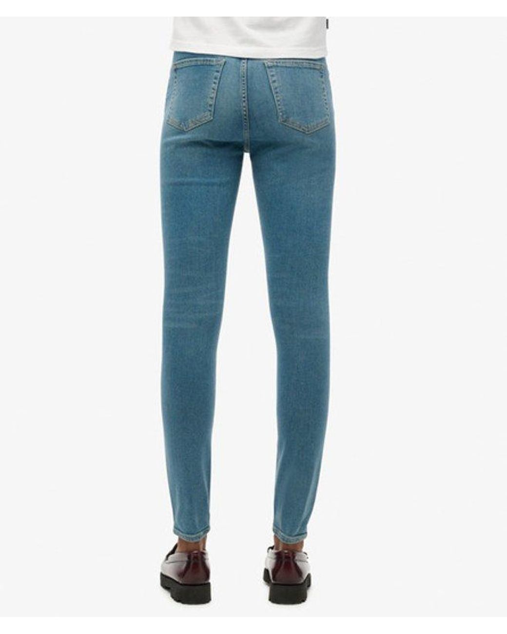 Superdry Blue & Co Organic Cotton High Rise Skinny Denim Jeans