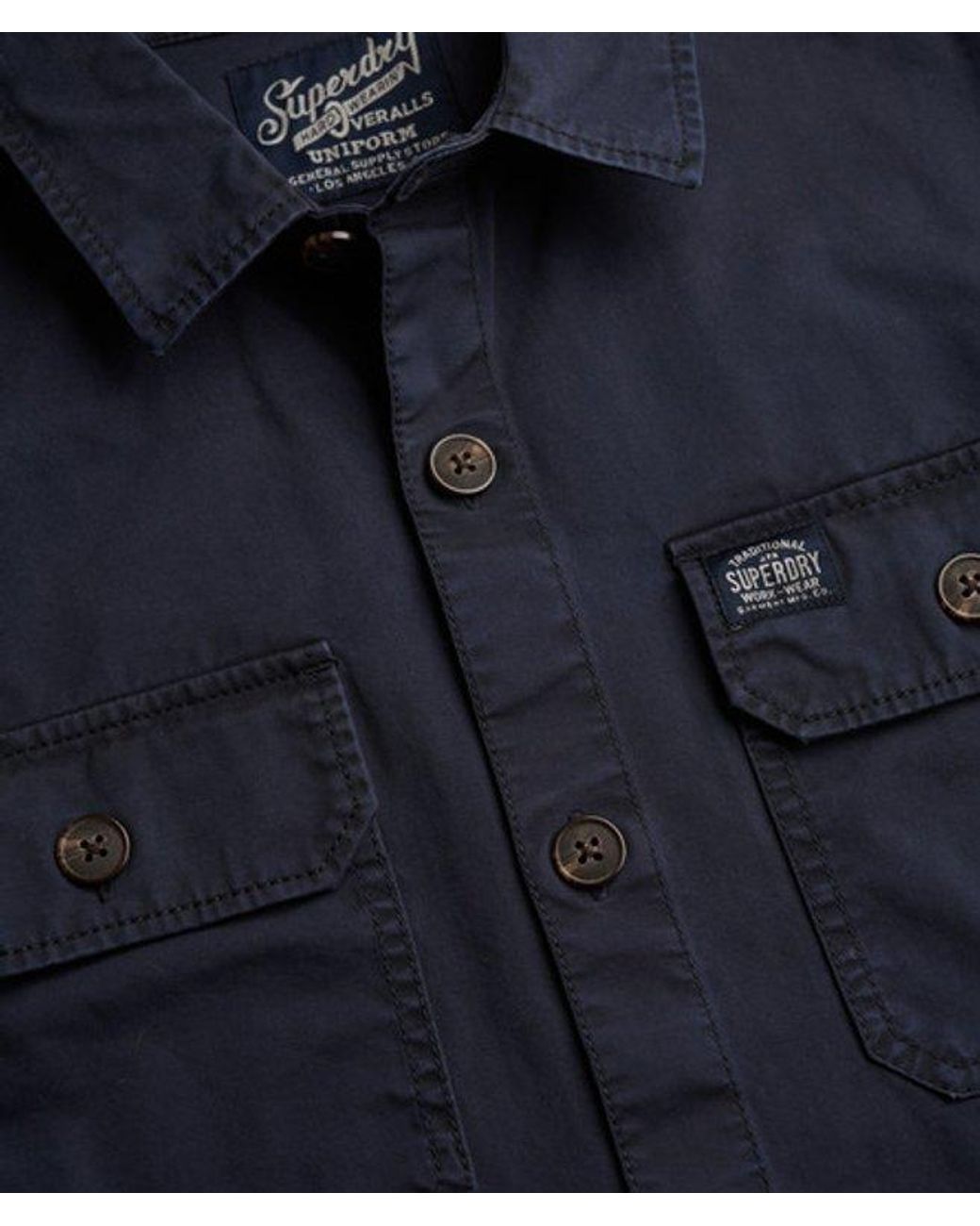 Superdry Blue & Co Two Pocket Overshirt for men