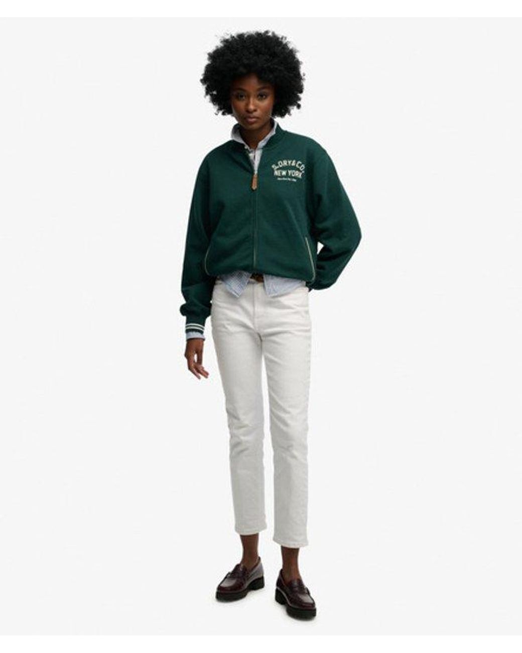 Superdry Green & Co Country Club Jersey Bomber
