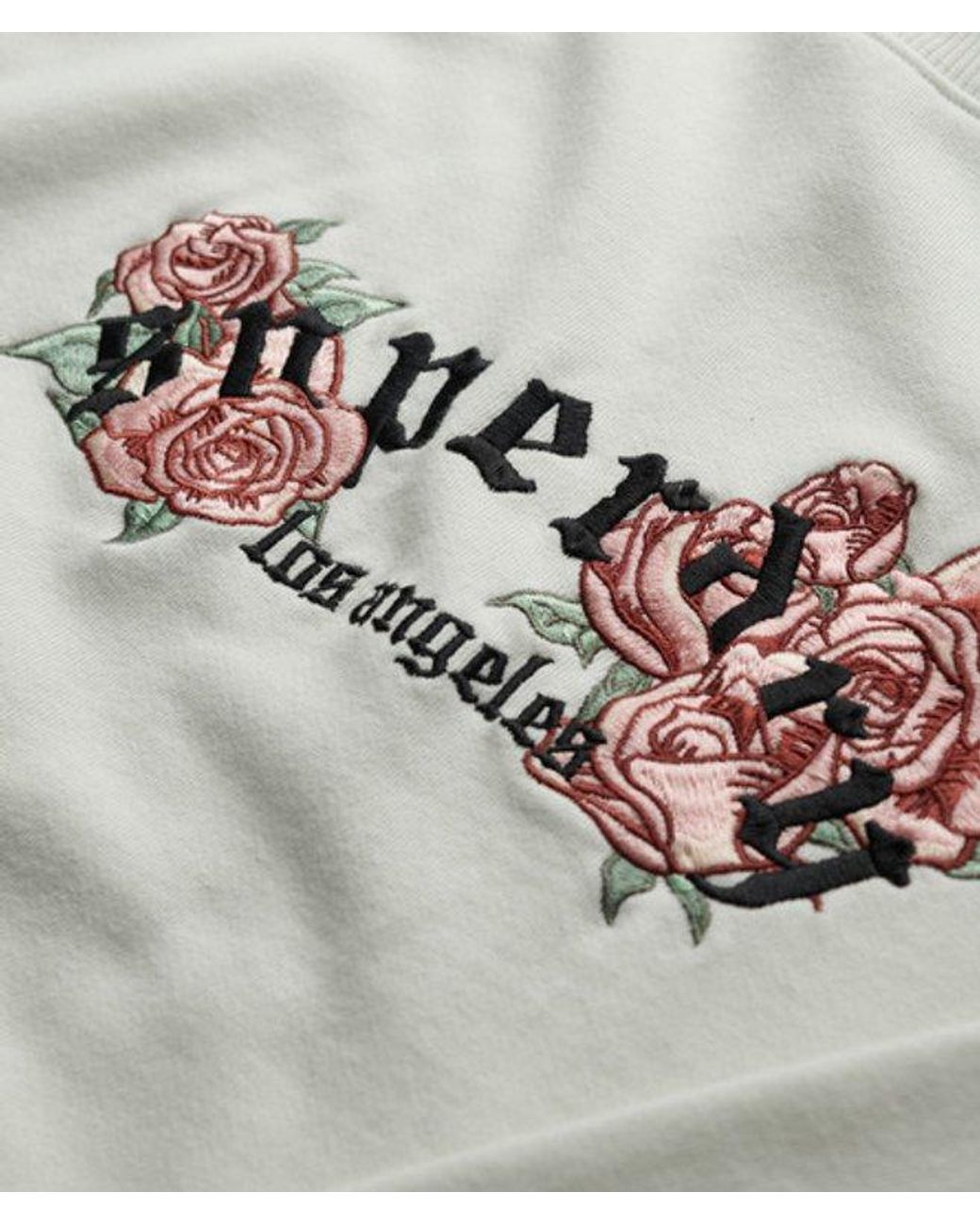 Superdry Gray & Co Night Garden Oversized Crew Sweatshirt