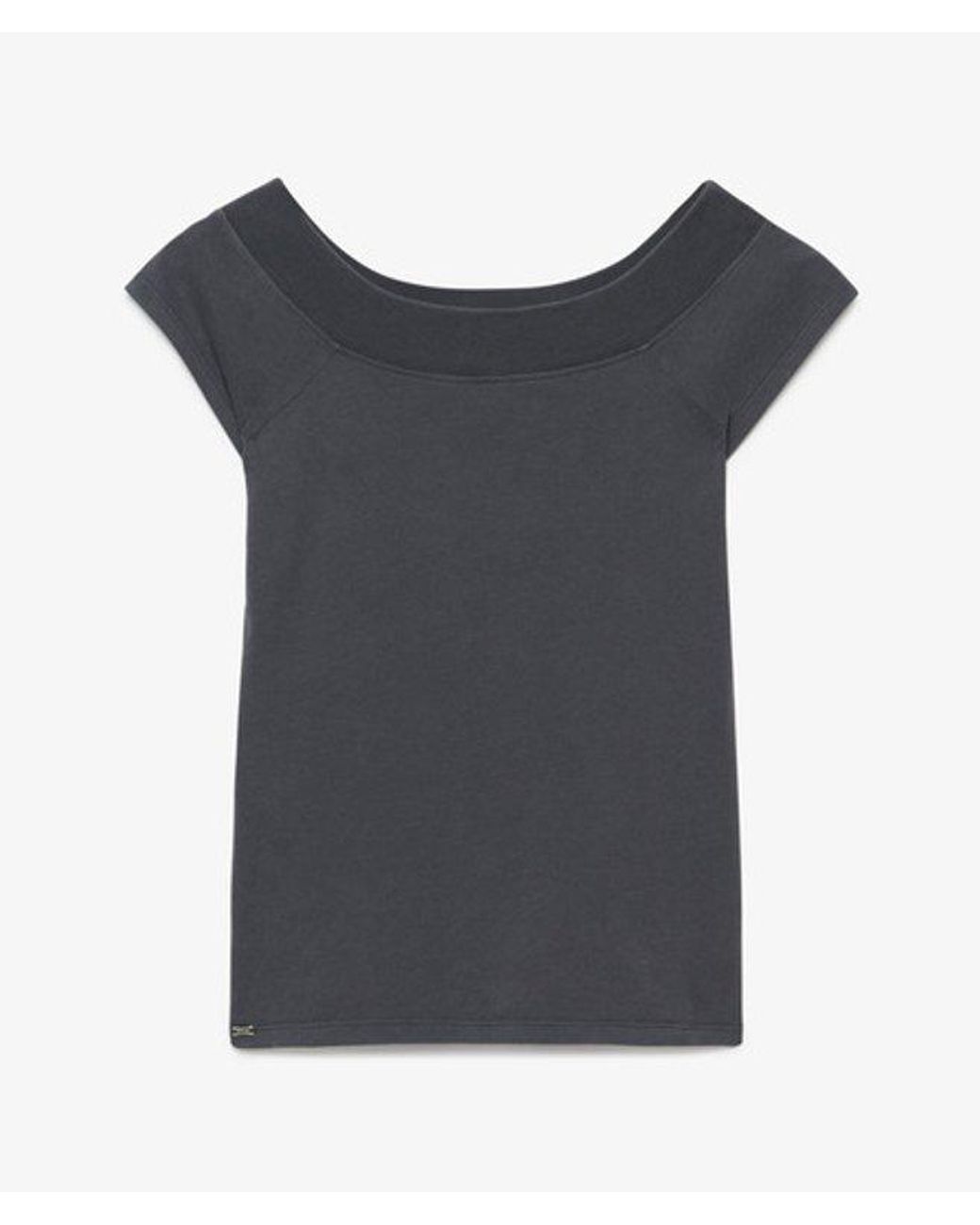 Superdry Blue & Co Athletic Essentials Off Shoulder Top