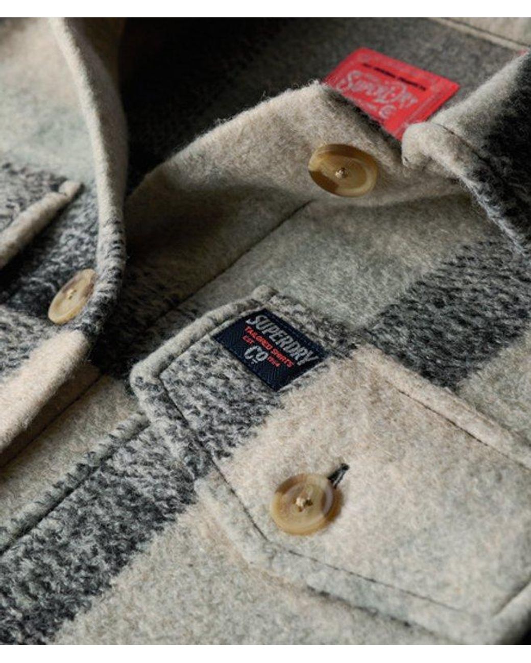 Superdry Green Heavyweight Unlined Overshirt