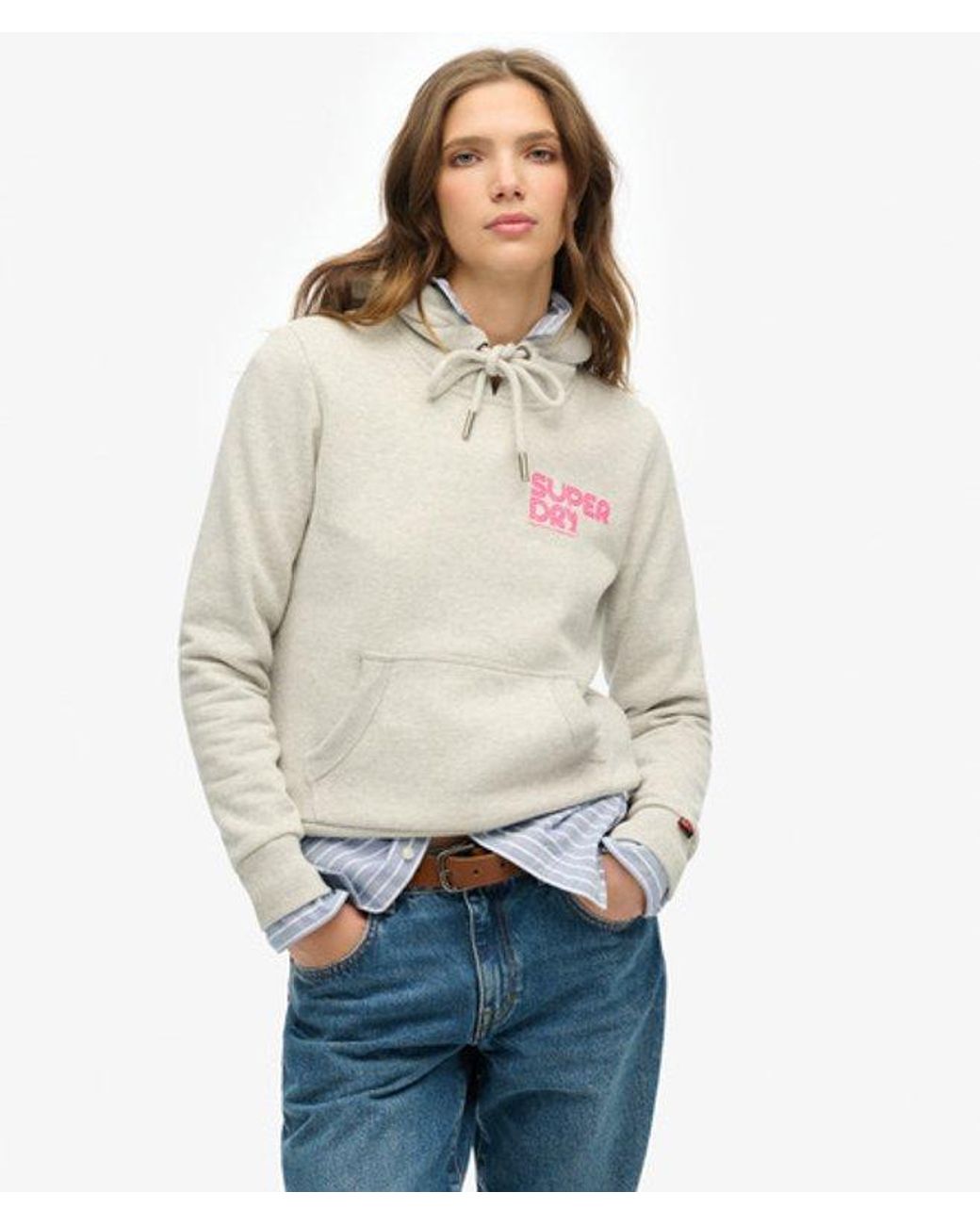 Superdry Natural & Co Rainbow Stripe Hoodie