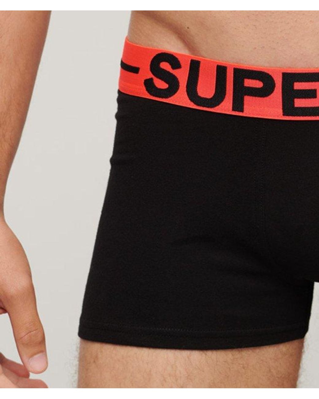 Superdry Black & Co Organic Cotton Trunk Triple Pack for men