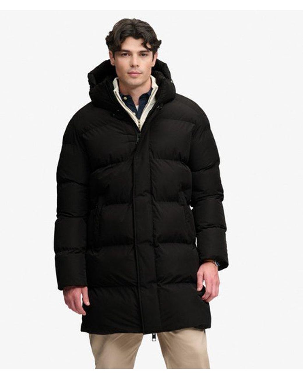 Superdry Green & Co Hooded Sports Puffer Coat for men