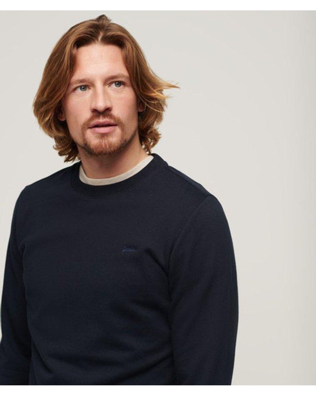 Superdry Blue & Co Essential Logo Crew Sweatshirt for men