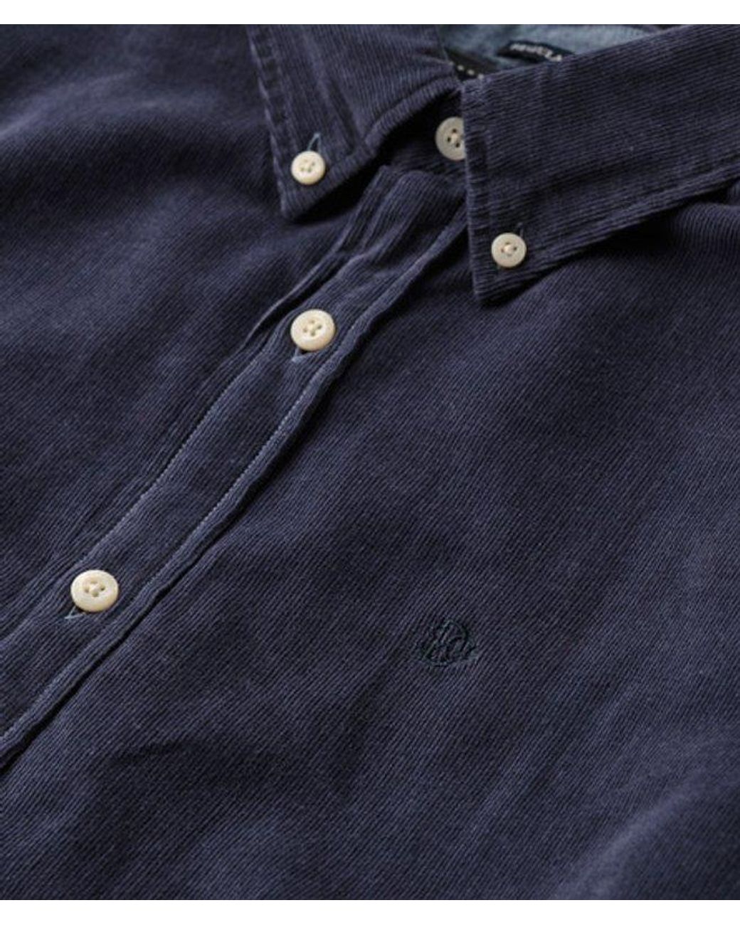 Superdry Blue & Co Classic Needle Cord Shirt for men