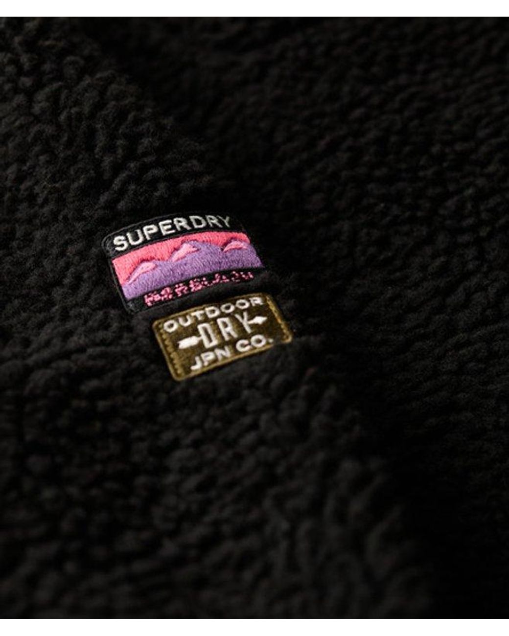 Superdry Black & Co Outdoor Half Zip Fleece