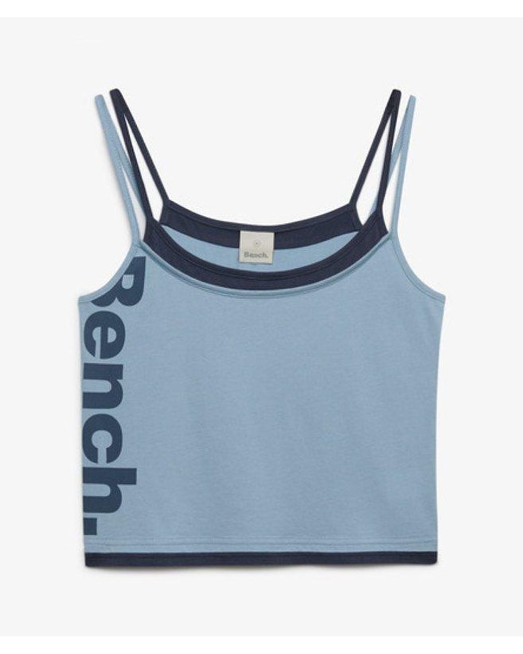 Superdry & Co Bench Aansluitend Cami Laag Topje in het Blue