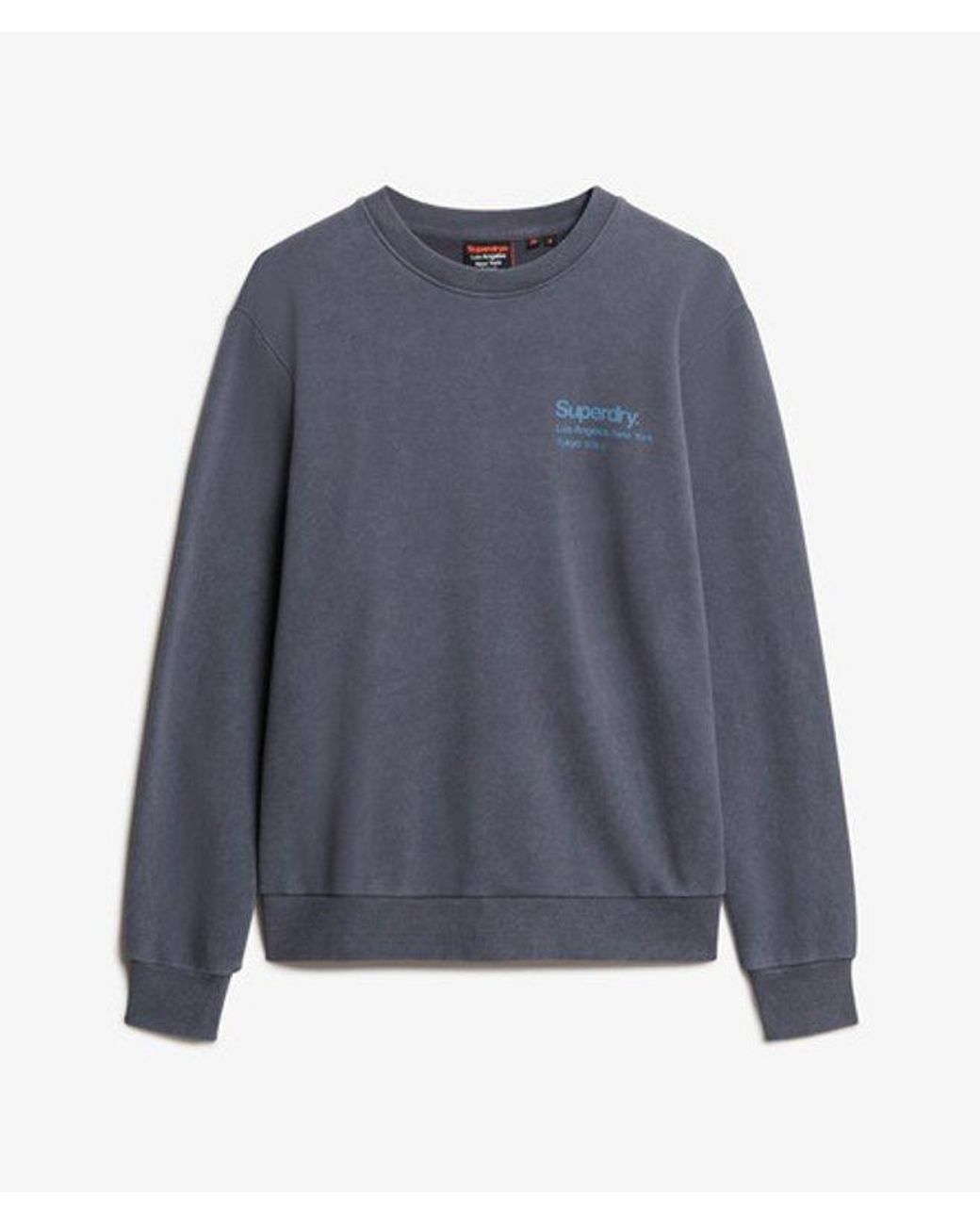 Superdry Gray & Co Core Logo City Crew Sweatshirt for men