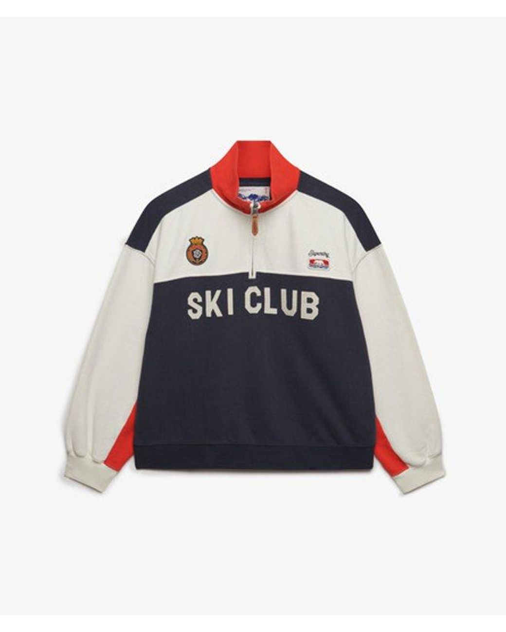 Superdry Black & Co Preppy Ski Half Zip