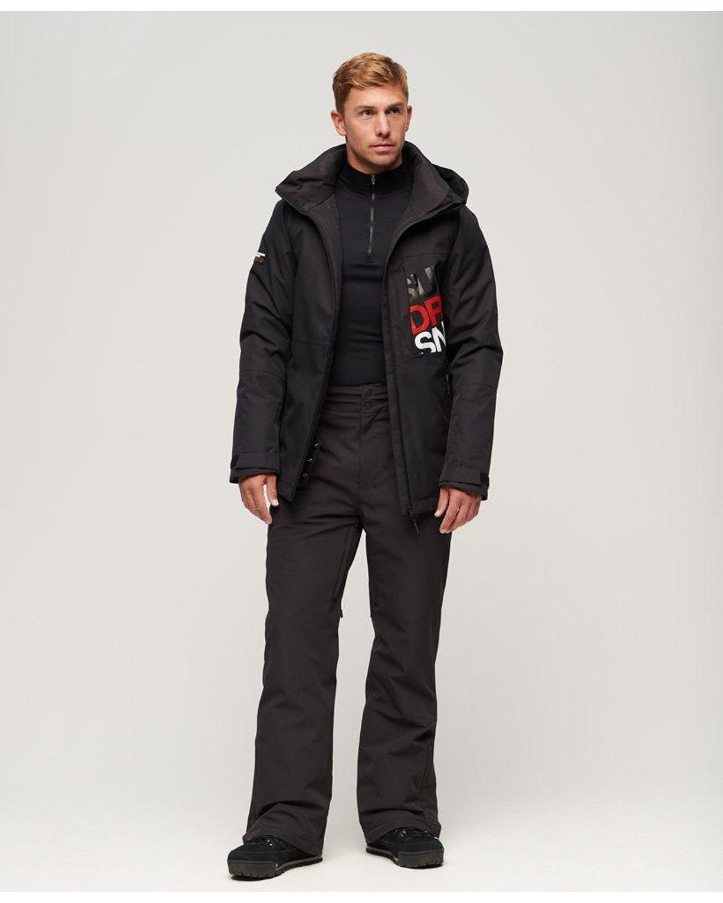 Superdry Sport Ski Freestyle Core Jacket in Black for Men | Lyst