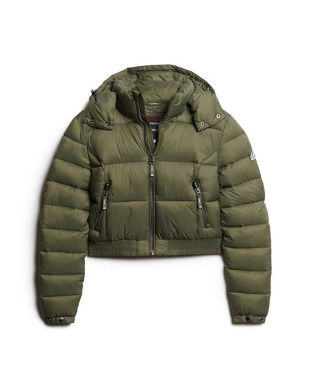 Superdry Green & Co Crop Hooded Fuji Jacket