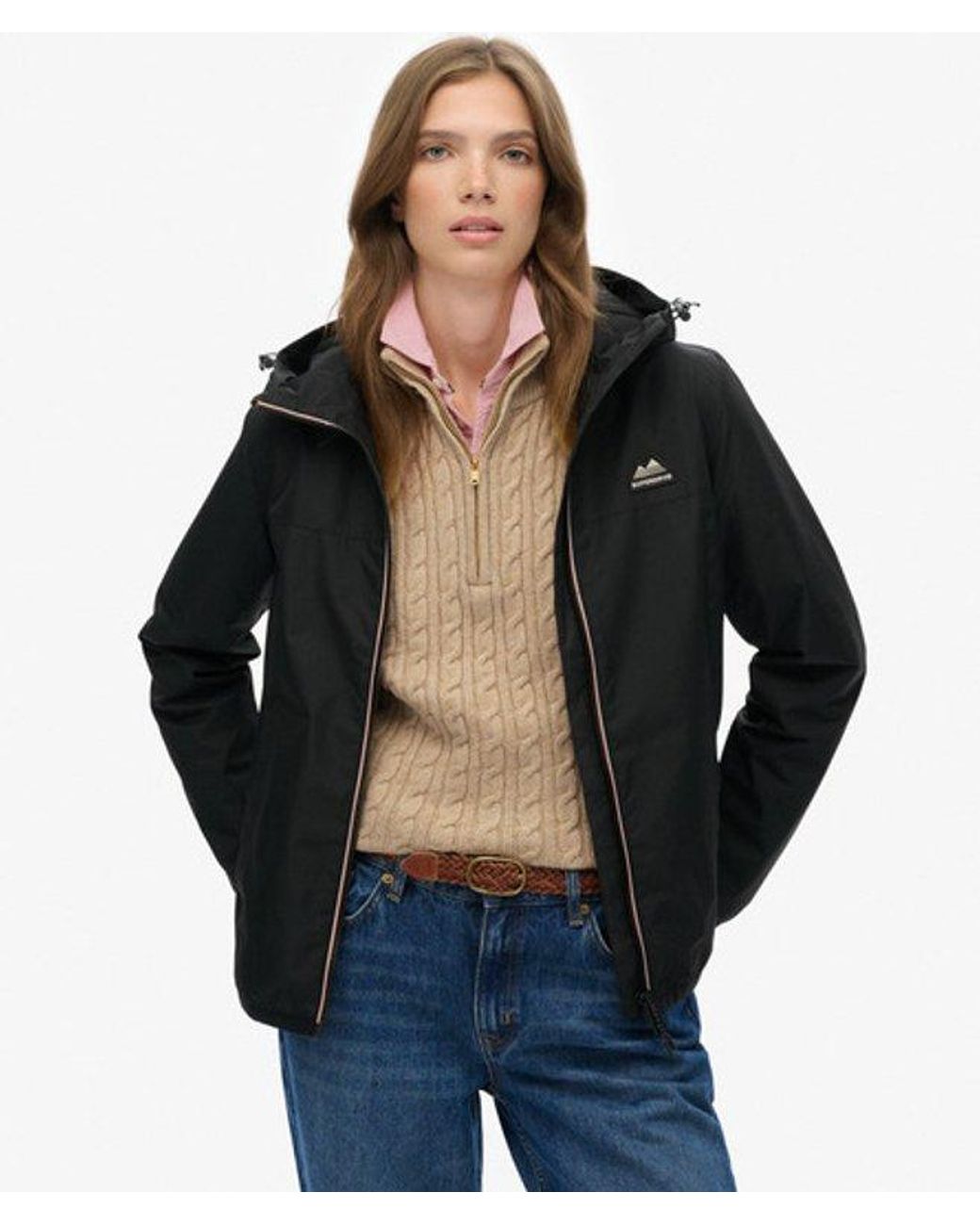 Superdry Black & Co Essential Tri Windbreaker Jacket