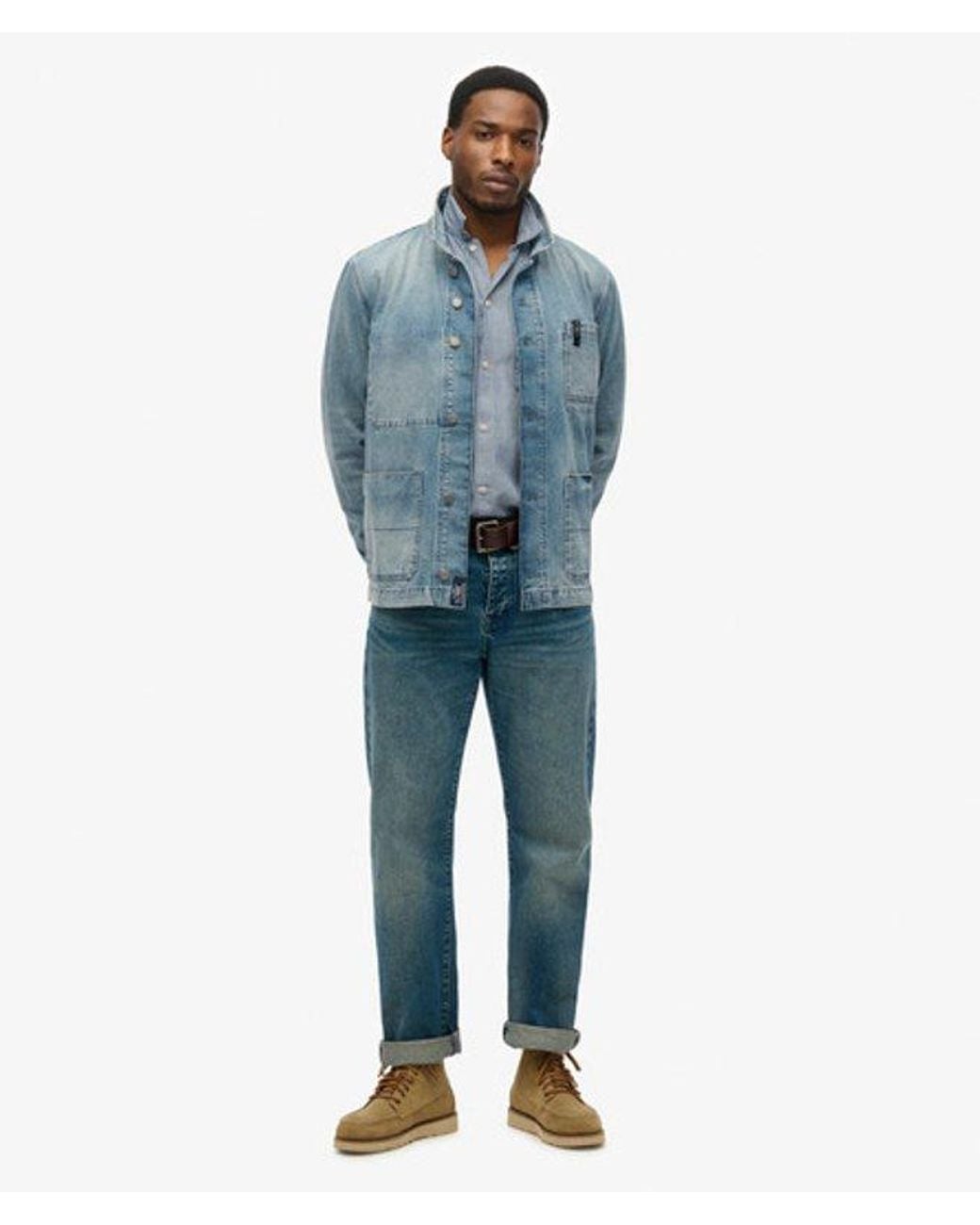 Superdry Blue & Co The Merchant Store - Denim Workwear Jacket for men